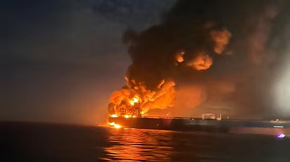 Ukraine Targets Russia’s ‘Shadow Fleet’ : Two Oil Tankers Hit by Drone Strikes in the Black Sea