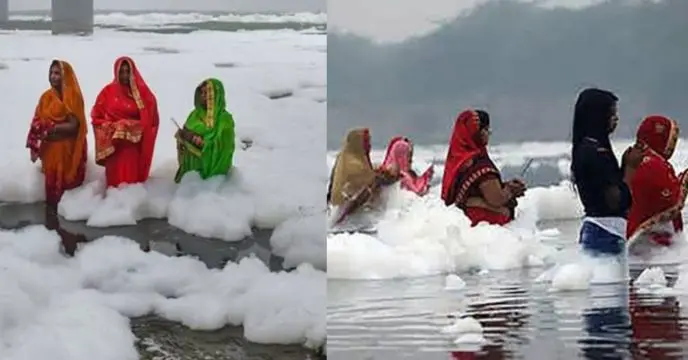 Toxic foam in Jamuna water, air pollution is even more dire
