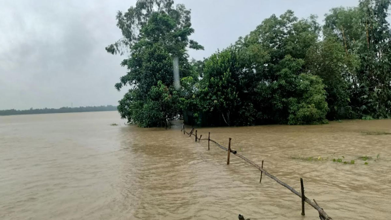 New areas in Feni are being flooded, road communication disrupted