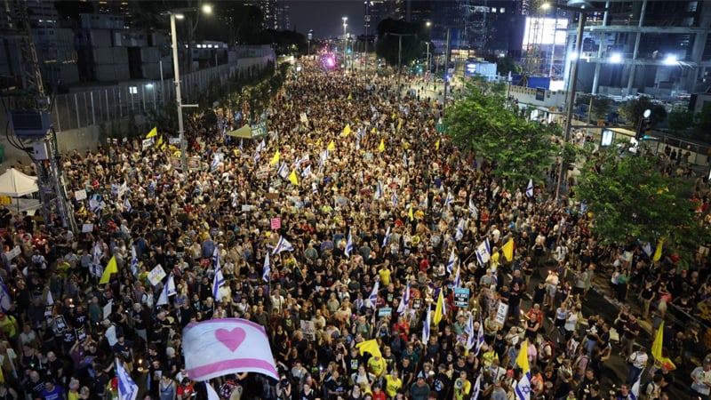 Protests across Israel against plan to seize Gaza City