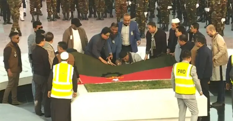 Khaleda Zia buried with state honors next to Ziaur Rahman's grave